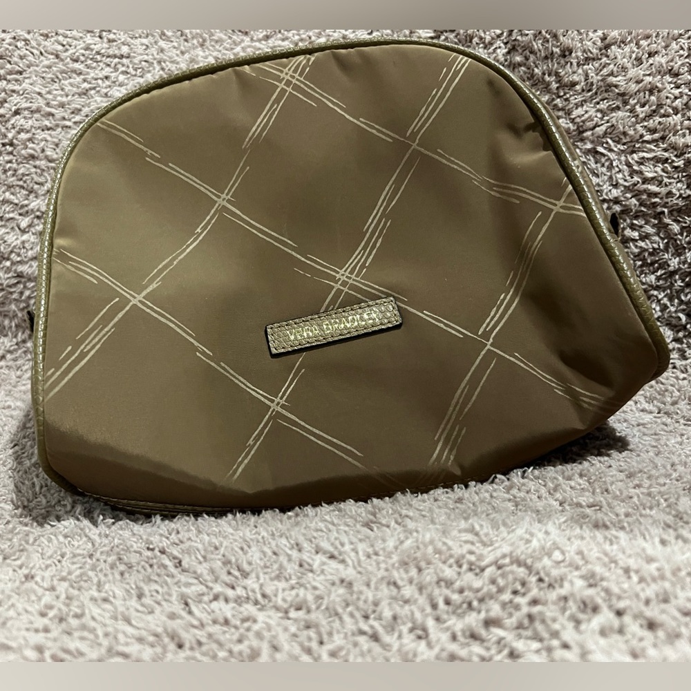 NWOT Vera Bradley tan/brown cosmetic bag!